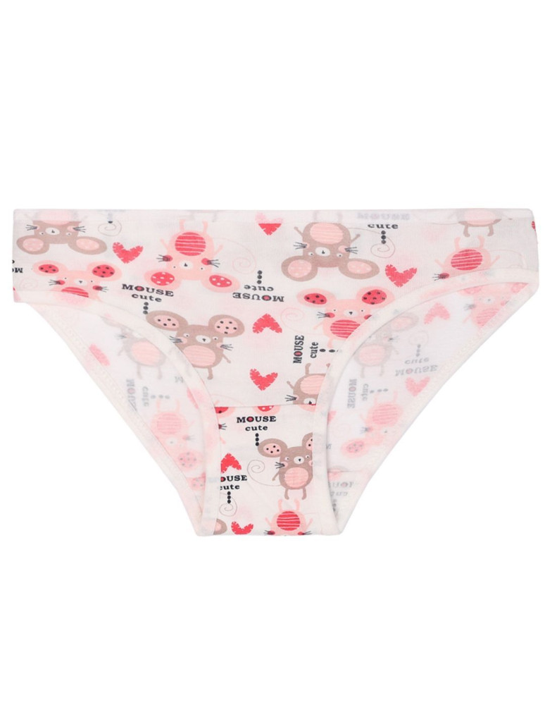 Figi - Figi dziewczęce bawełniane mix kolor 4-pak WIELOKOLOROWY - produkt moraj.pl 5