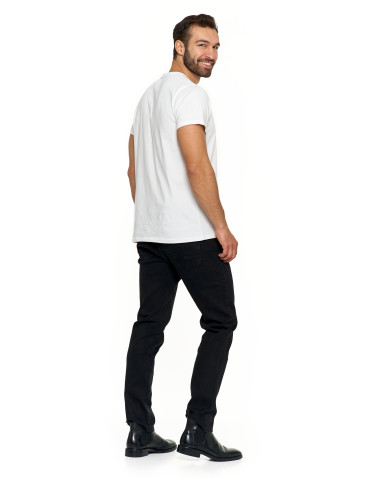 Koszulki i Tank Topy - Koszulka męska T-shirt bawełniana Premium okrągły dekolt BIAŁY - produkt 7