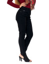 Spodnie damskie jeansowe mom fit CZARNY