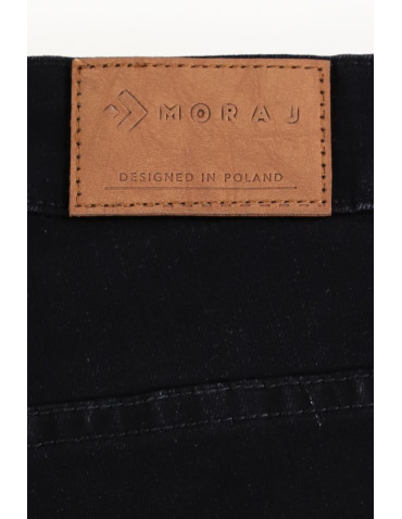 Spodnie damskie - Spodnie damskie jeansowe mom fit CZARNY - produkt 6