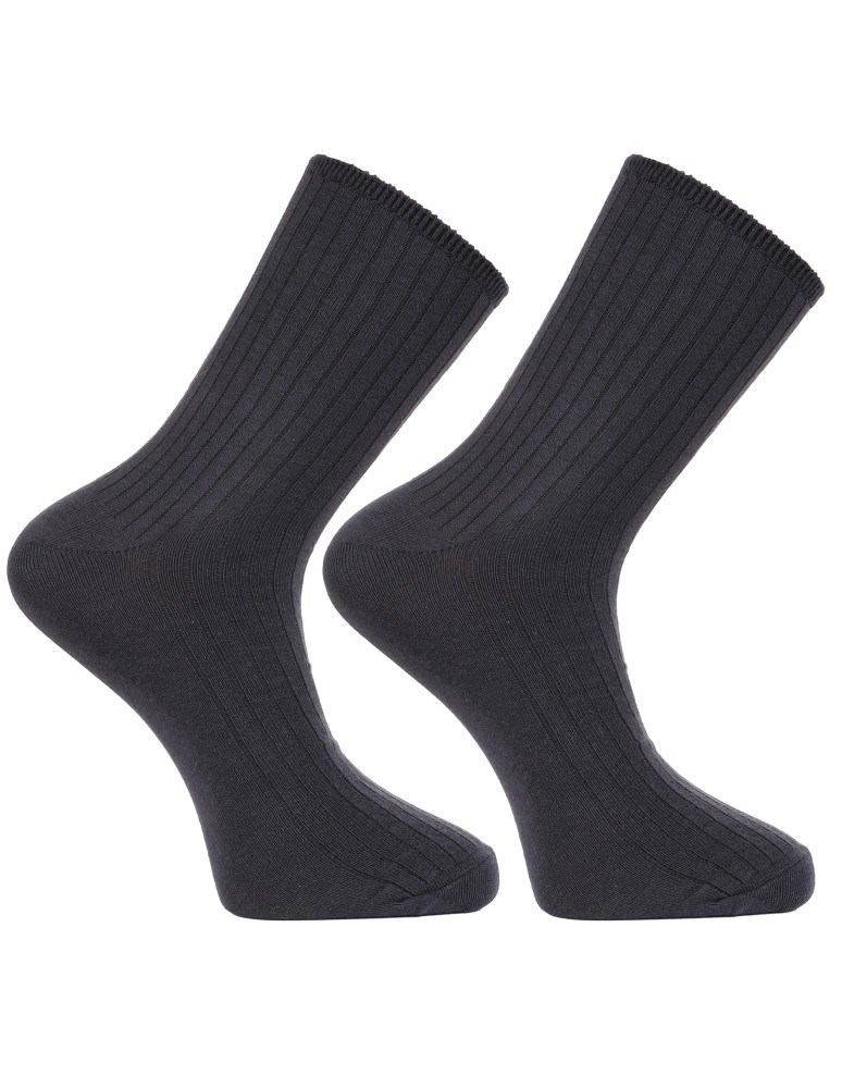 Skarpety męskie długie bezuciskowe nieuciskający ściącz GRAFIT