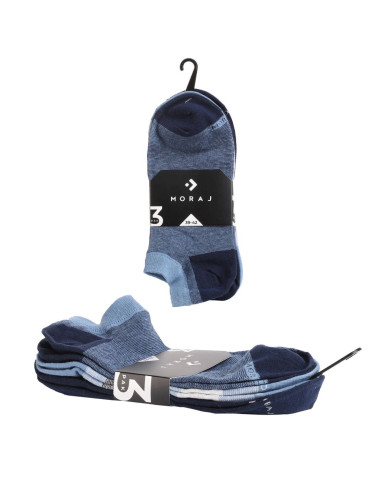 Skarpetki stopki męskie bawełniane w drobne paski 3-pak - produkt 2