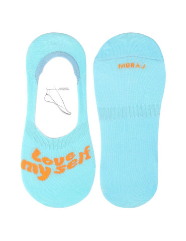 Niskie stopki - Skarpetki stopki niskie damskie z napisami 3-pak WIELOKOLOROWY - produkt 3