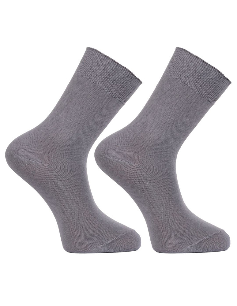 Skarpety męskie długie 100% bawełna SZARY