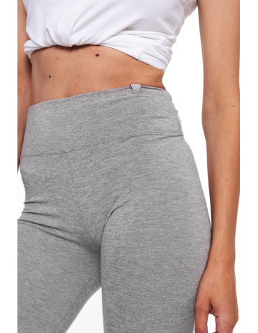 Legginsy damskie - Klasyczne legginsy damskie z wysokim stanem GRAFIT - produkt 2