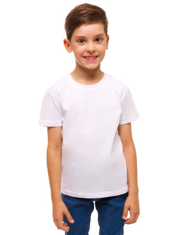 Biała koszulka chłopięca T-shirt na WF dziecięcy