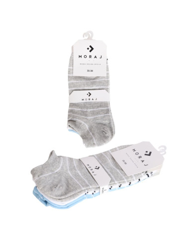 Skarpetki stopki damskie bawełniane w paski 12-pak - produkt 2