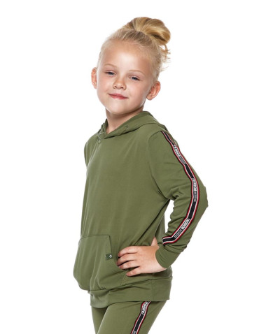 Bluza dziewczęca z kapturem
