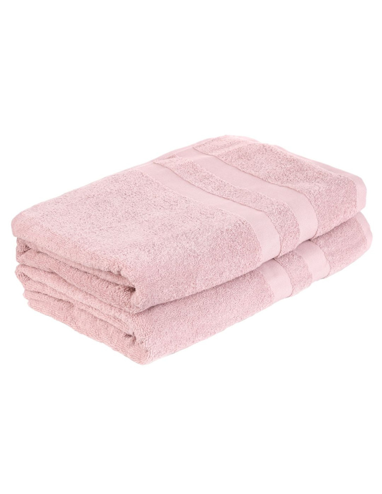 Duży ręcznik kąpielowy bawełniany 100% różowy 2-pak RÓŻOWY