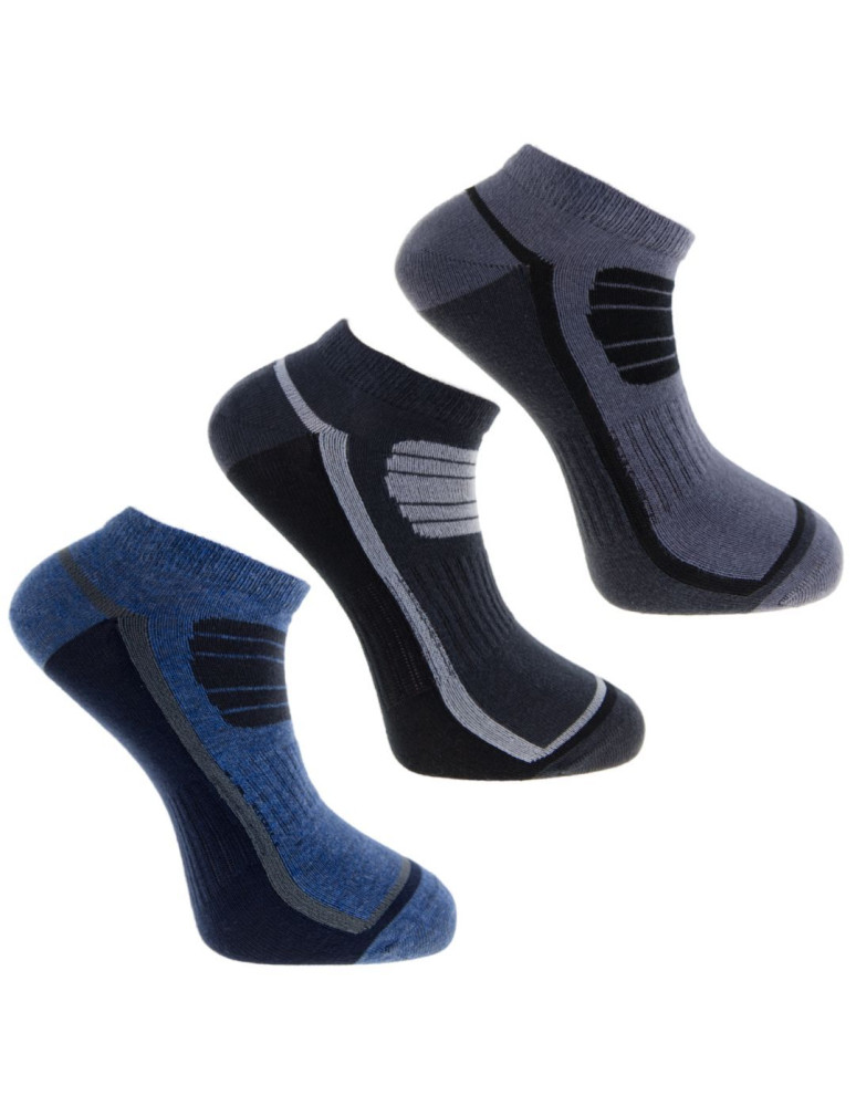 Stopki - Skarpety stopki męskie z dodatkowym ściągaczem 3-pak WIELOKOLOROWY - produkt moraj.pl 1