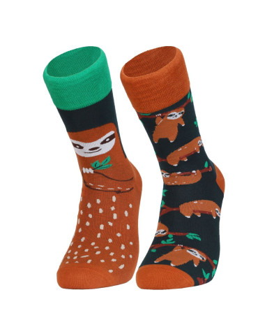 Skarpetki męskie nie do pary bawełniane z leniwcem - produkt 2