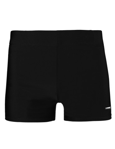 Kąpielówki męskie - Kąpielówki męskie bokserki dopasowane CZARNY - produkt 1