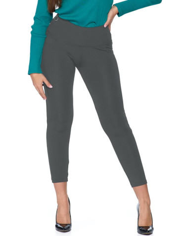 Legginsy damskie z ozdobnym zamkiem z boku  - produkt 2