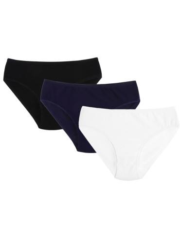 Figi dziewczęce gładkie 3-pak