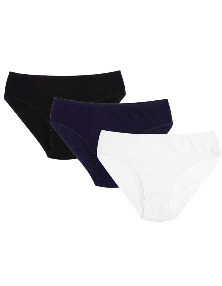 Figi - Figi dziewczęce gładkie 3-pak WZÓR 1 - produkt moraj.pl 1