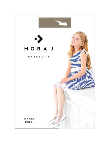 Rajstopy - Rajstopy dziewczęce gładkie 20DEN BEŻOWY - produkt 3