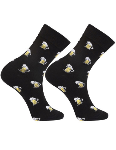 Skarpetki długie - Skarpety męskie długie kufle piwa 3-pak WIELOKOLOROWY - produkt 9