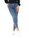 Jeansy spodnie damskie skinny z wysokim stanem JEANS