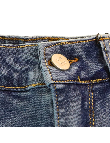 Spodnie damskie - Jeansy spodnie damskie skinny z wysokim stanem JEANS - produkt 5