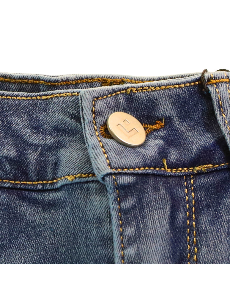 Spodnie damskie - Jeansy spodnie damskie skinny z wysokim stanem JEANS - produkt moraj.pl 5