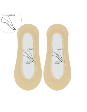 Damskie niskie stopki beżowe bawełniany dół 12-pak - produkt 2