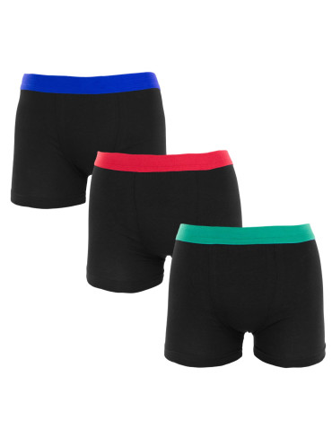 Bokserki bawełniane chłopięce gładkie 3-pak