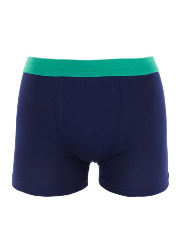 Bokserki - Bokserki bawełniane chłopięce gładkie 3-pak GRANATOWY - produkt 3