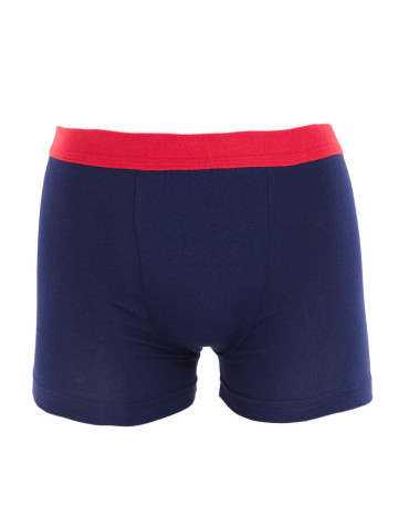 Bokserki - Bokserki bawełniane chłopięce gładkie 3-pak GRANATOWY - produkt 4