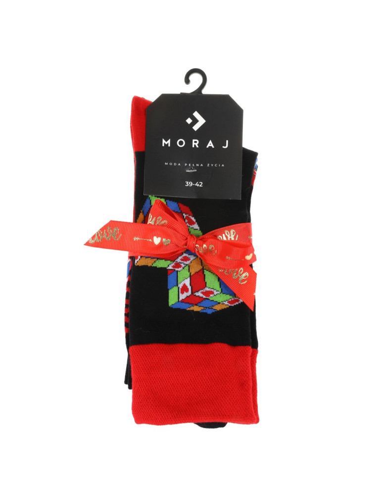 Skarpetki długie - Walentynkowe skarpetki męskie długie 2-pak WIELOKOLOROWY  - produkt moraj.pl 2