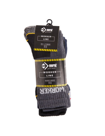 Skarpetki długie - Skarpety robocze długie worker 3-pak WIELOKOLOROWY - produkt 5
