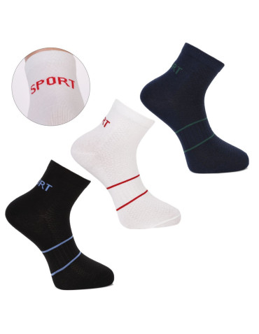 Skarpetki męskie bawełniane krótkie 3-pak