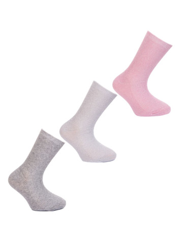 Skarpety długie dziecięce bawełniane błyszczące 3-pak