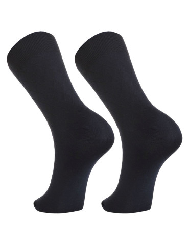 Skarpety męskie garniturowe bawełna merceryzowana wzór  - produkt 2