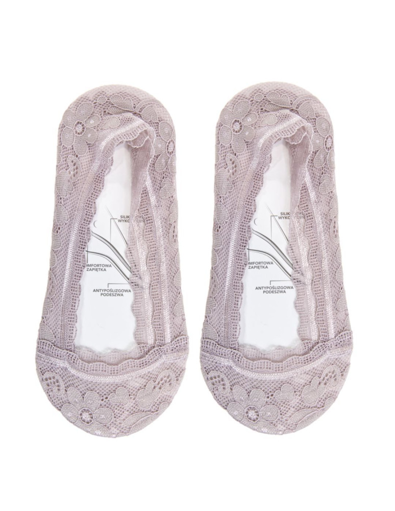 Niskie stopki - Skarpetki damskie niskie stopki z koronką 3-pak WIELOKOLOROWY  - produkt moraj.pl 2