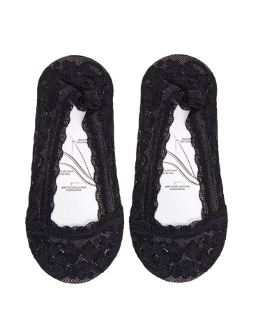 Niskie stopki - Skarpetki damskie niskie stopki z koronką 3-pak WIELOKOLOROWY - produkt 4