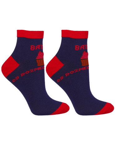 Skarpetki za kostkę - Zestaw skarpetek prezent na Dzień Babci w pudełku 2-pak WIELOKOLOROWY - produkt 3