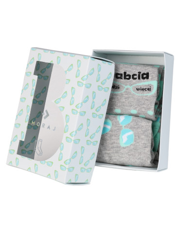 Skarpetki za kostkę - Zestaw skarpetek damskich prezent na dzień babci 2-pak WIELOKOLOROWY - produkt 4