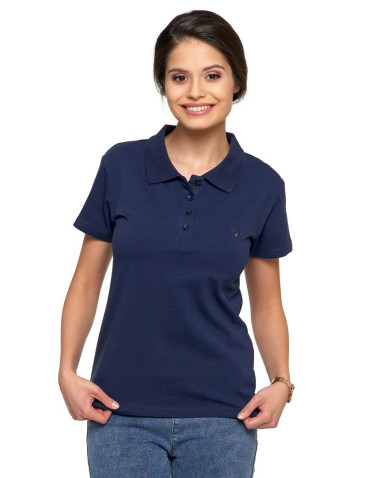 Polo - Koszulka polo damska Premium Line GRANATOWY - produkt 1