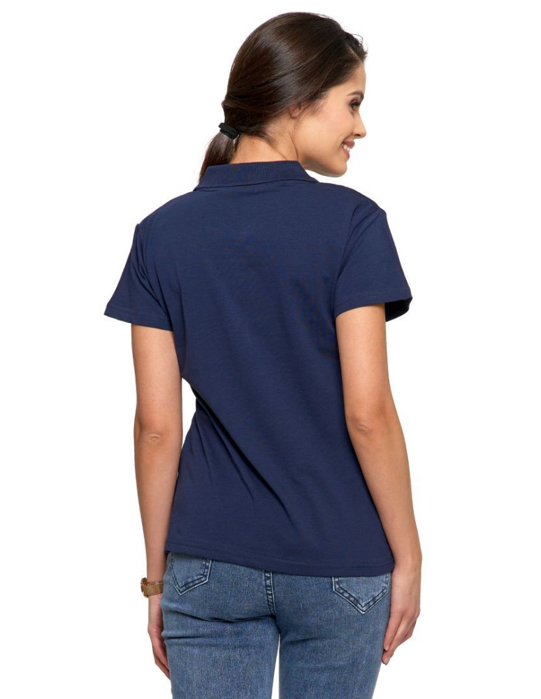 Polo - Koszulka polo damska Premium Line GRANATOWY - produkt moraj.pl 3
