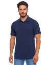 Koszulka polo męska z bawełny czesanej Premium Line GRANATOWY
