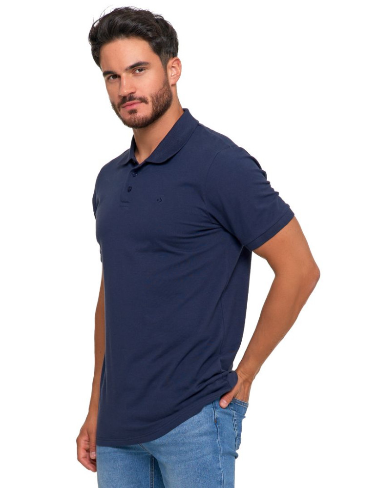 Polo - Koszulka polo męska z bawełny czesanej Premium Line GRANATOWY  - produkt moraj.pl 3