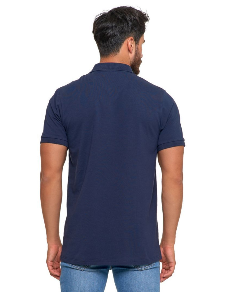 Polo - Koszulka polo męska z bawełny czesanej Premium Line GRANATOWY  - produkt moraj.pl 4