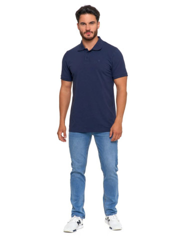 Polo - Koszulka polo męska z bawełny czesanej Premium Line GRANATOWY - produkt 5