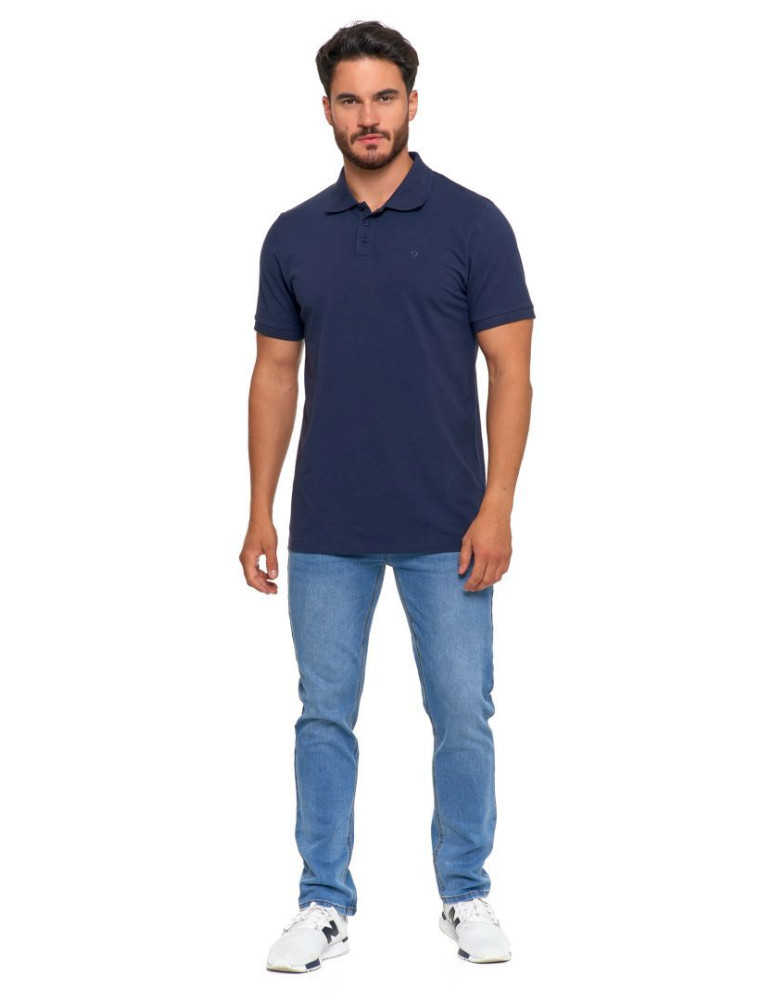 Polo - Koszulka polo męska z bawełny czesanej Premium Line GRANATOWY  - produkt moraj.pl 5