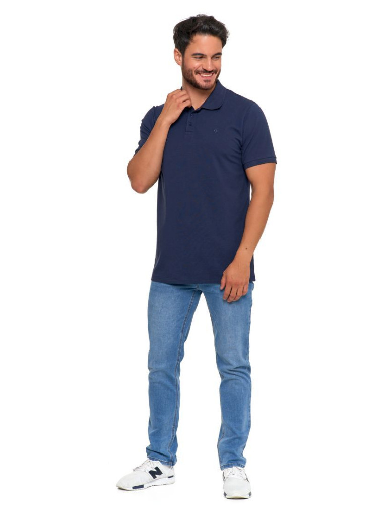 Polo - Koszulka polo męska z bawełny czesanej Premium Line GRANATOWY  - produkt moraj.pl 6