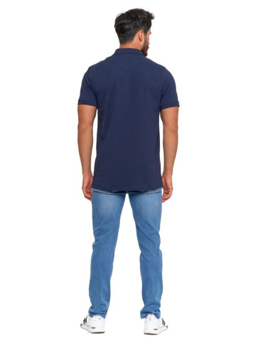 Polo - Koszulka polo męska z bawełny czesanej Premium Line GRANATOWY - produkt 8