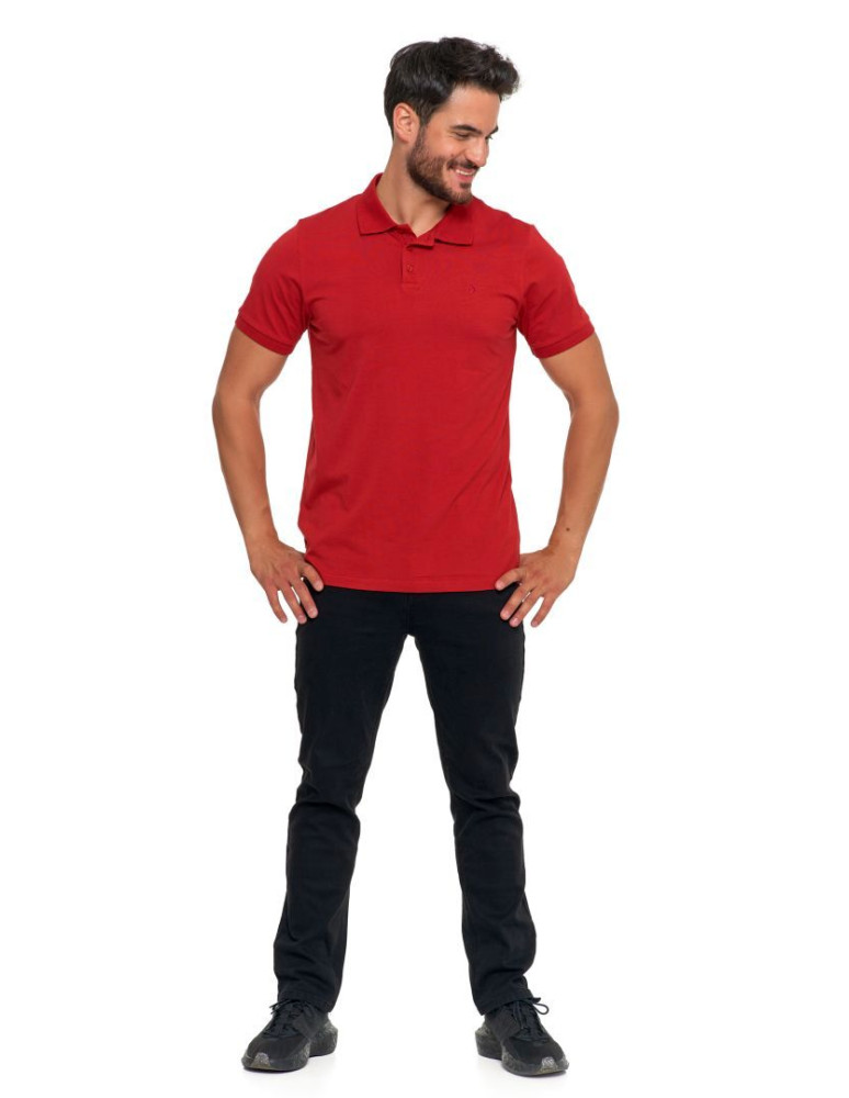 Polo - Koszulka polo męska z bawełny czesanej Premium Line BORDOWY  - produkt moraj.pl 7