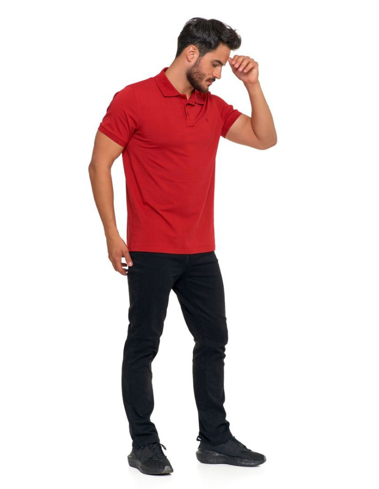 Polo - Koszulka polo męska z bawełny czesanej Premium Line BORDOWY  - produkt moraj.pl 8