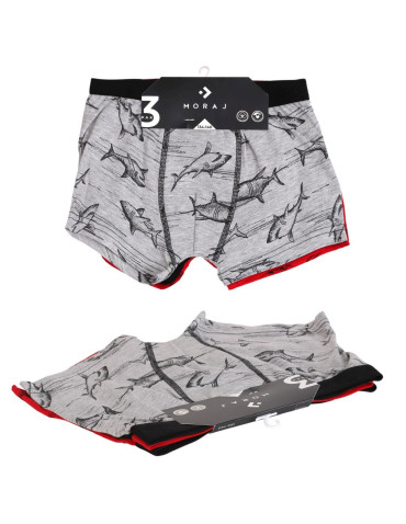 Bokserki - Majtki chłopięce bokserki bawełniane ze zwierzątkami 3-pak WIELOKOLOROWY - produkt 5