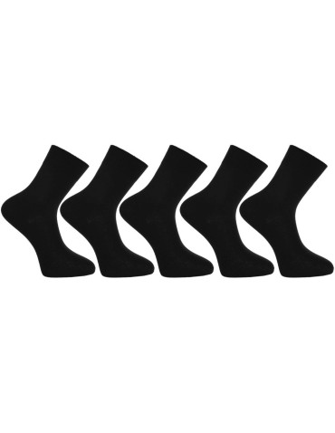 Skarpetki długie - Skarpety długie męskie bawełniane 5-pak CZARNY - produkt 3